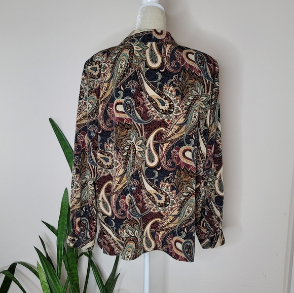 VTG Paisley Print Blouse - Picture 5 of 9
